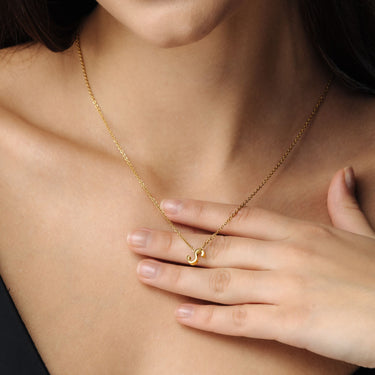 Gold Necklace for a Woman - Iconic Initial Necklace - Woman Necklace - Letter Necklace - Silver Necklace Necklace Brother & Sisters